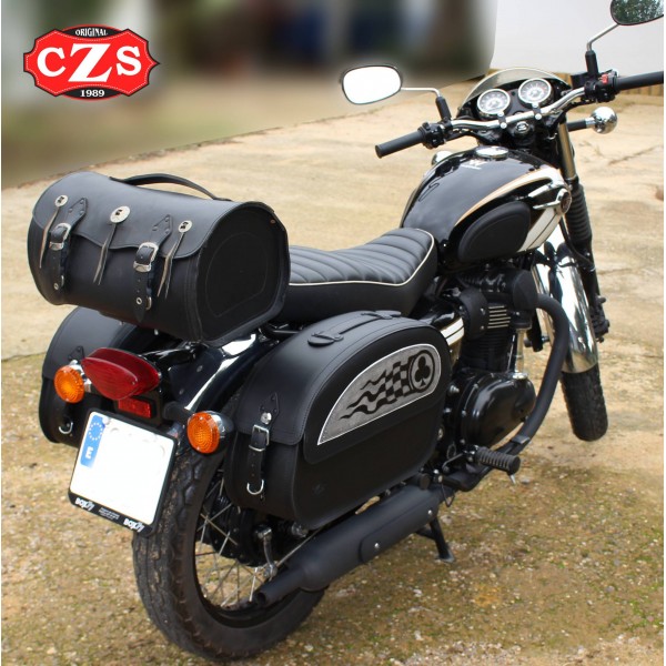 Rigid Saddlebags Kawasaki W Sahara Clover Specific