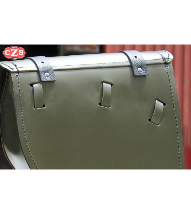 RIGHT Swing Arm Saddlebag for Royal Enfield Bullet Classic mod, HERCULES Basic - Bottle Holder - UNIVERSAL