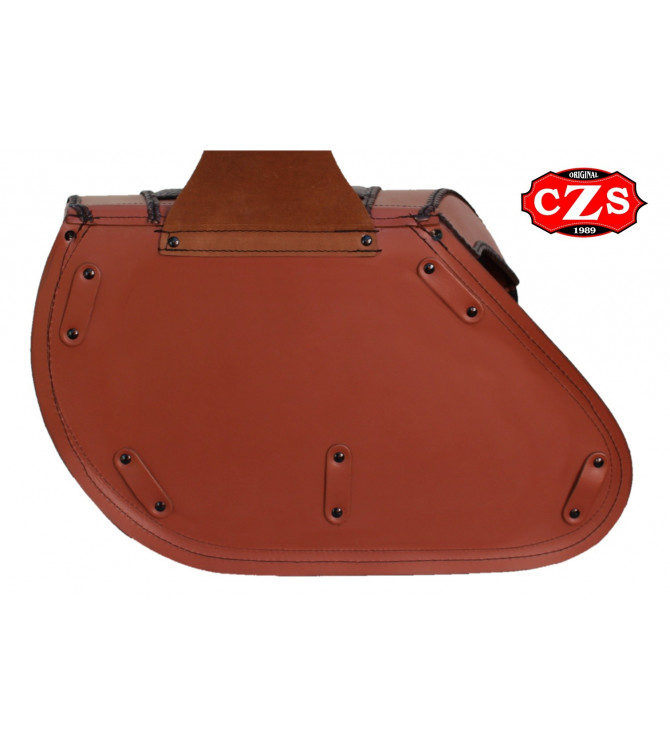 Alforjas Rígidas para Yamaha XV 1900 Midnight Star mod, SUPER STAR Clásica Trenzados - Coco - Específica