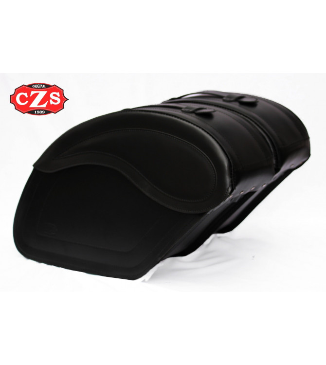 Rigid Saddlebags for Honda Shadow Phanton Aero 750cc mod, ECLIPSE - Specific