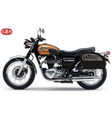 Sacoches Rigides pour Tryumph Bonneville T100/T120 mod, SAHARA Clover - Spécifique 