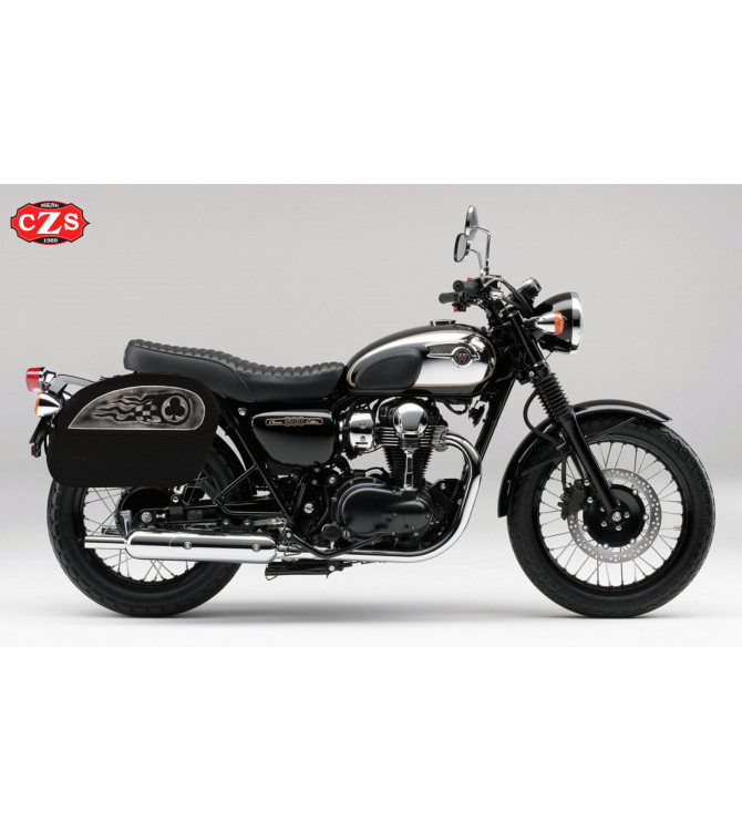 Alforjas Rígidas para Tryumph Bonneville T100/T120 mod, SAHARA Clover - Específica 