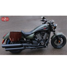 Sacoche latérale pour Kawasaki W800 mod, BANDO Basique Spécifique - Brun -