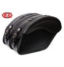 Rigid Saddlebags for Honda Shadow Phanton Aero 750cc mod, ECLIPSE - Specific