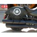 Saddlebag for Royal Enfield Battle Green mod, SPARTA - Army Star - Military Green - RIGHT - Specific