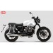 Alforja para Guzzi V7 mod, CENTURION Específica - Negro/Blanco - IZQUIERDA