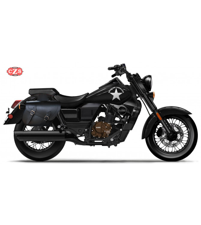 Sacoches pour Keeway Superlight 125/200 mod, ALHAMA Basique Spécifique