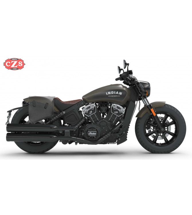 Alforja de Basculante para Royal Enfield Interceptor INT 650 mod, HERCULES Básica - IZQUIERDO 