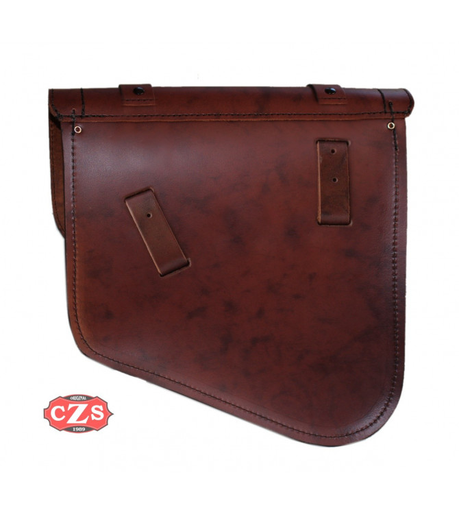 Schwingenschützer Satteltasche für Indian Scout Bobber mod, HERCULES Basic Spezifische - Braun - RECHT