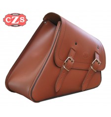 Saddlebag for swingarm mod, LEGION - Light Brown - UNIVERSAL - LEFT