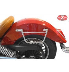 Alforjas Rígidas para Indian Scout Sixty mod, SUPER STAR Trenzados - Coco - Específica