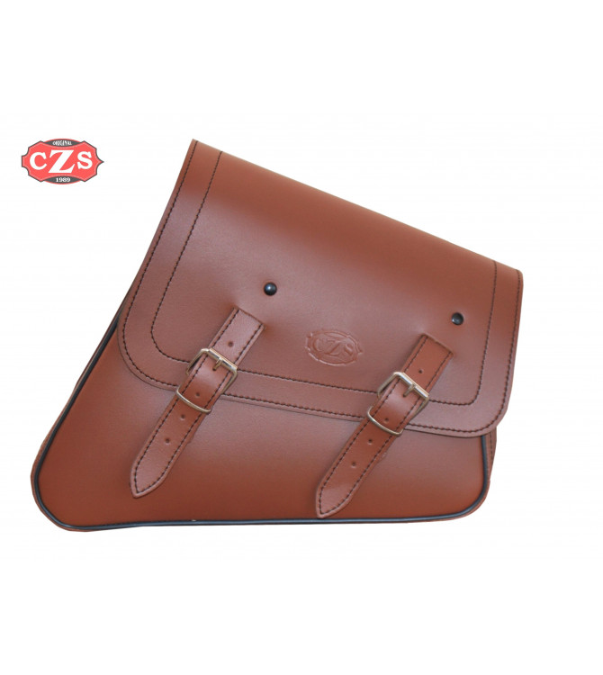 Saddlebag for swingarm for Sportster 883/1200 mod, LEGION Specific - Light Brown - LEFT Model