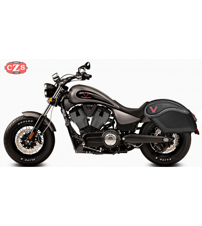 Rigid Saddlebags for Kawasaki Vulcan S mod, ECLIPSE Basic - Specific