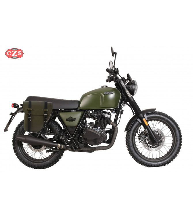 Sacoche pour Brixton BX 125 X Scrambler Green mod, CENTURION PLATOON Spécifique - DROITE