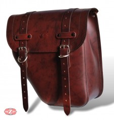 Saddlebag for Indian Scout Bobber 2018 mod, CENTURION Specific - Brown - LEFT