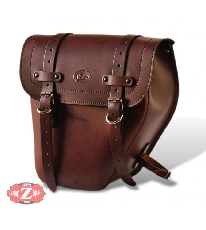 Saddlebag for Indian Scout Bobber 2018 mod, CENTURION Specific - Brown - RIGHT