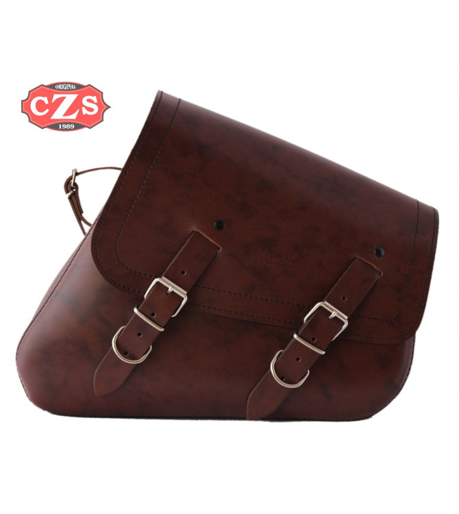 Alforja para basculante para Indian Scout Bobber mod, LEGION Básica Específica - Marrón - DERECHA