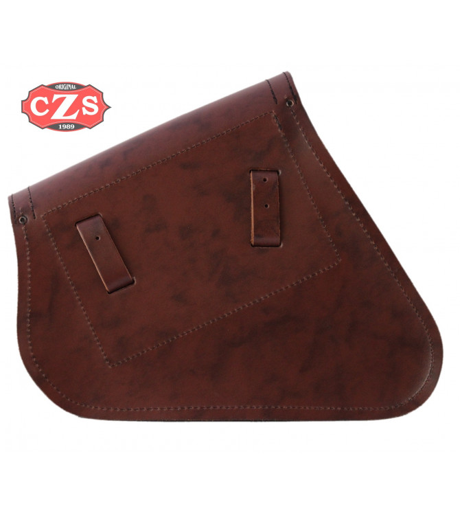 Alforja para basculante para Indian Scout Bobber mod, LEGION Básica Específica - Marrón - DERECHA