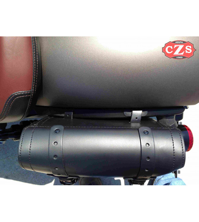 Alforja para basculante para Indian Scout Bobber mod, LEGION Básica Específica - Marrón - IZQUIERDA 