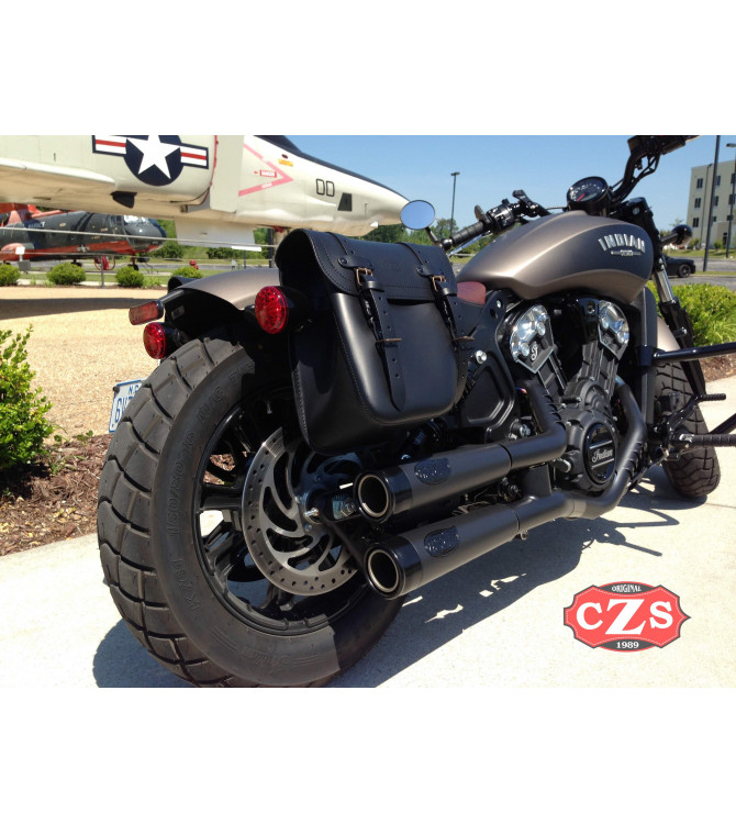 Alforja para Indian Scout Bobber mod, CENTURIÓN PLATOON Específica - White Star - DERECHA