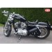 Alforja de basculante para Sportsters Harley Davidson mod, LEGION color cuero