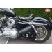 Alforja de basculante para Sportsters Harley Davidson mod, LEGION color cuero