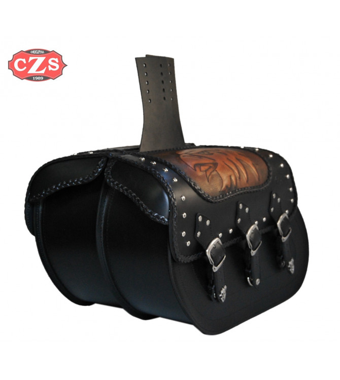 Rigid Saddlebags mod, IBER Classic Braided - Eagle Head - UNIVERSAL