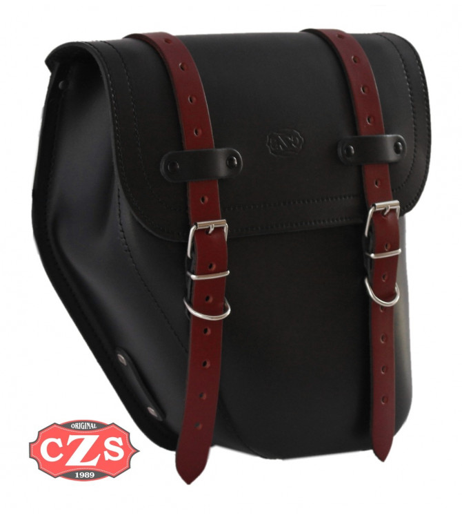 Alforja mod, CENTURION - Negro/Burdeos - UNIVERSAL - IZQUIERDA