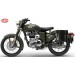 Sacoche pour Royal Enfield Battle Green mod, CENTURION Spécifique - Noir/Vert - DROITE