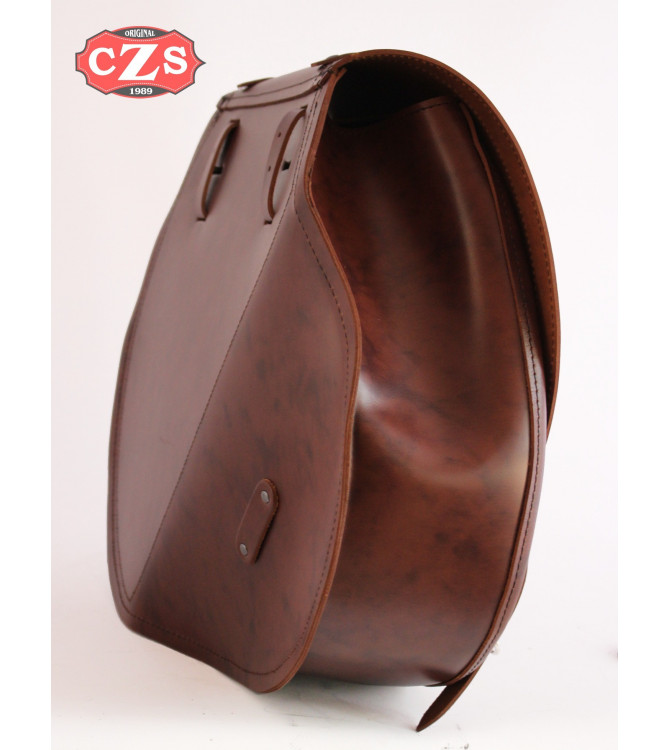 Sacoche pour Dyna Harley Davidson mod, BIG BANDO Basic Spécifique - Brun -