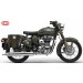 Sacoche pour Royal Enfield Battle Green mod, CENTURION PLATOON Spécifique - White Star - DROITE