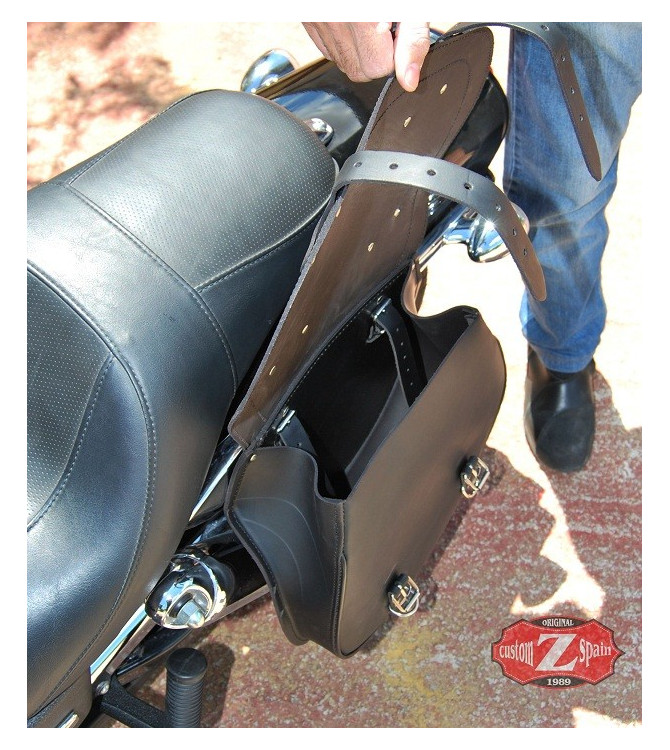 Alforja Lateral IZQUIERDA para DINA Street-Bob Harley Davidson mod, BANDO DINA Basica Adaptadas 