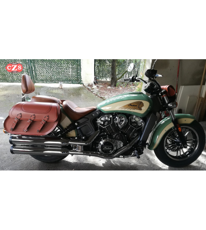 Starr Satteltaschen für Indian Scout Sixty mod, IBER Basis - Hellbraun - Spezifische