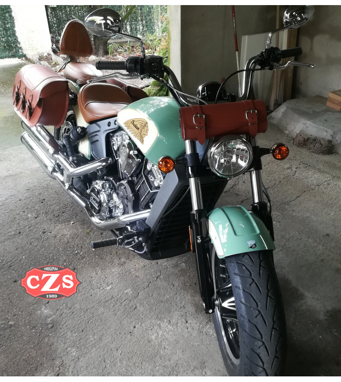 Starr Satteltaschen für Indian Scout Sixty mod, IBER Basis - Hellbraun - Spezifische