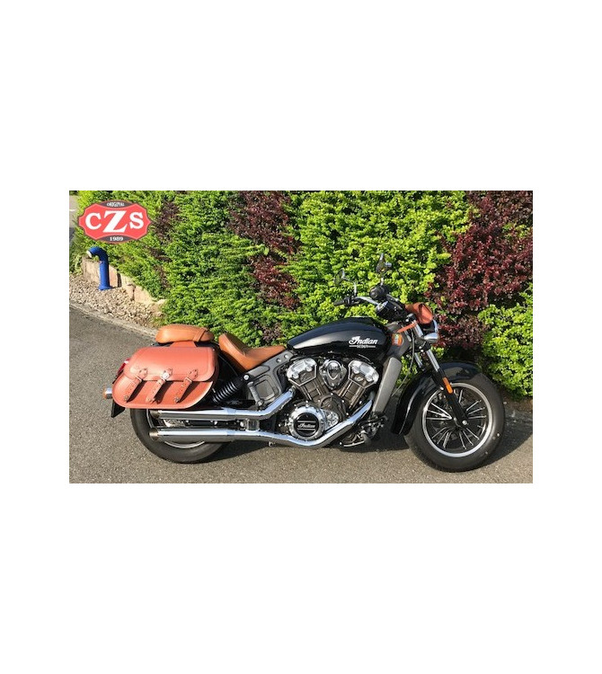 Starr Satteltaschen für Indian Scout Sixty mod, IBER Basis - Hellbraun - Spezifische