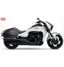 Sacoches Rigides pour Kawasaki Vulcan S 650 - 2018 - mod, VENDETTA - Basique - Spécifique - Rouge -