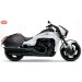 Starr Satteltaschen für Kawasaki Vulcan S 650 - 2018 - mod, VENDETTA - Basis - Spezifische - Rote -