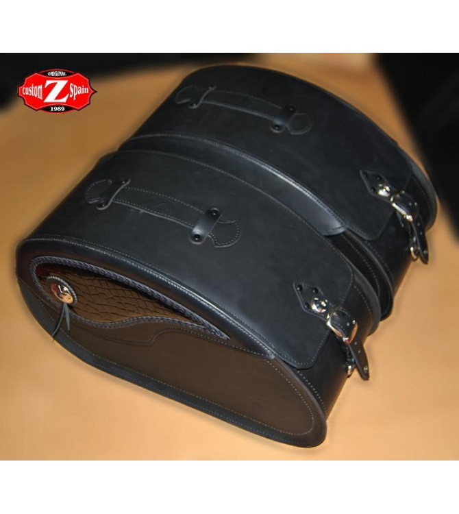 Juego de Alforjas Rigidas NAPOLEON Craneo llamas