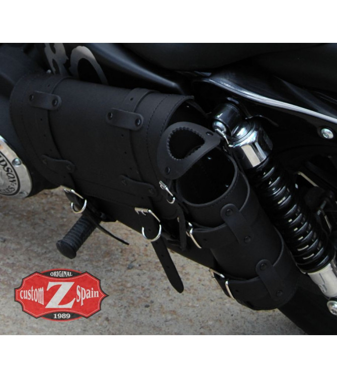 Porta-botellas Regulable para motos Custom y Clásicas - Negro