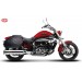 Sacoches Rigides pour Kawasaki Vulcan 900 mod, VENDETTA - Basique - Spécifique - Rouge -