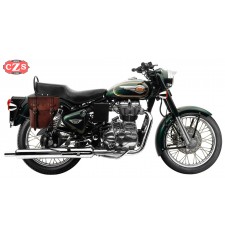 Alforja para Royal Enfield - Bullet Classic 350/500cc mod, CENTURIÓN Marrón - Específica - Derecha