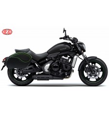 Alforjas Rígidas para Kawasaki Vulcan VN900 mod, VENDETTA - Perfil Verde - Específicas