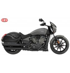 Starr Satteltaschen für Hyosung ST7 mod, VENDETTA Gotischen Specific