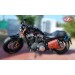 Alforja de basculante para Sportsters Harley Davidson mod, LEGION color cuero