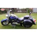 Alforjas Rígidas para Indian Scout Sixty mod, NAPOLEÓN Básicas - Hilo Azul - Específica