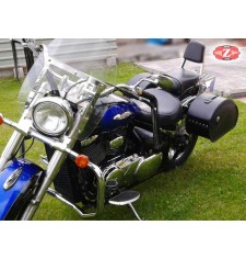 Rigid Saddlebags for Indian Scout Sixty mod, NAPOLEÓN Basic - Blue Thread - Specific