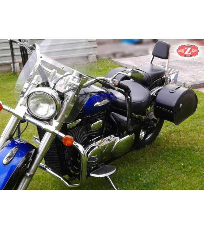 Starr Satteltaschen für Indian Scout Sixty mod, NAPOLEÓN Basis - Blau Faden - Spezifische