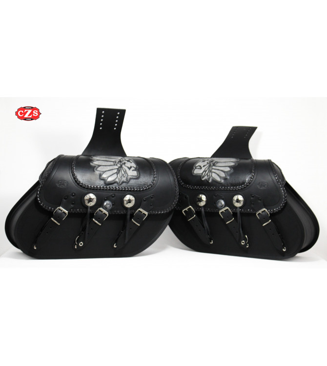 Ridig Saddlebags mod, IBER Basic Braided - Indian Chief - UNIVERSAL