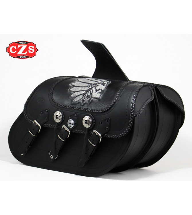 Ridig Saddlebags mod, IBER Basic Braided - Indian Chief - UNIVERSAL