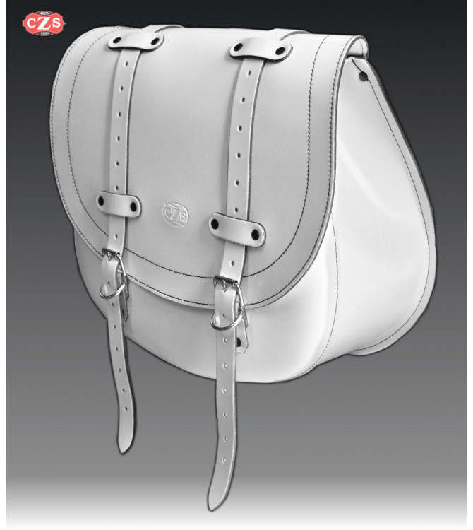 Alforja lateral para Sportster Harley Davidson mod, BANDO Básica Específica - Blanco -